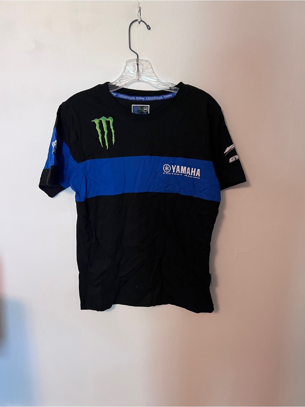Yamaha Monster Energy Black & Blue Logo Tee Women’s